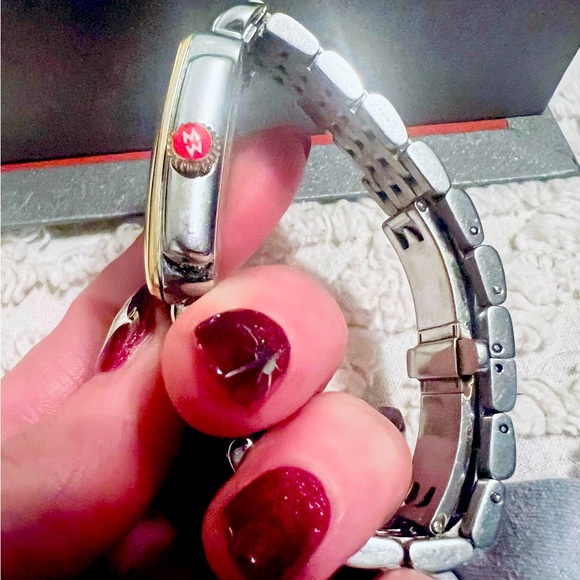 EUC Michele Deco two-tone watch - Picture 5 of 7